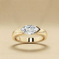 Marquise Cut Solitaire Diamond Ring