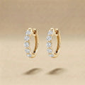 Delia Huggie Diamond Hoop Earrings